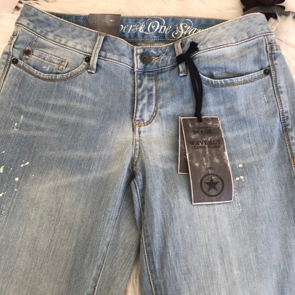 Converse Denim - Waverly Classic flare solar paint splatter print